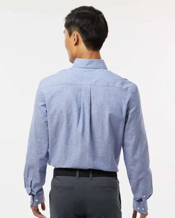 102917_omb_fl Men's Cotton-Linen Shirt - 13TH107