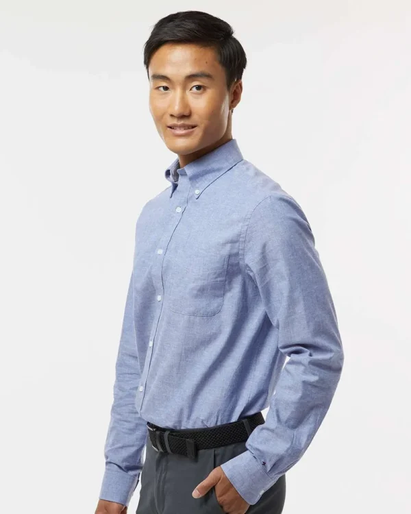 102917_oms_fl Men's Cotton-Linen Shirt - 13TH107