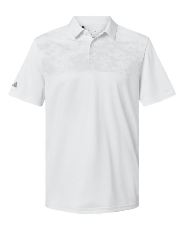 Camo Chest Print Polo - A585