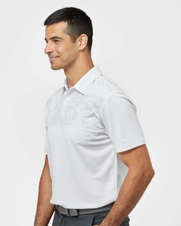 Camo Chest Print Polo - A585
