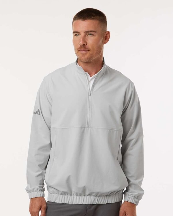 Woven Half-Zip Pullover - A705