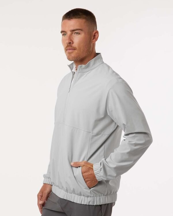 Woven Half-Zip Pullover - A705