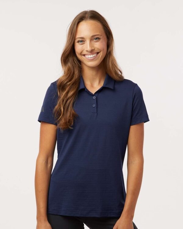 Women's Textured Stripe Polo - A707