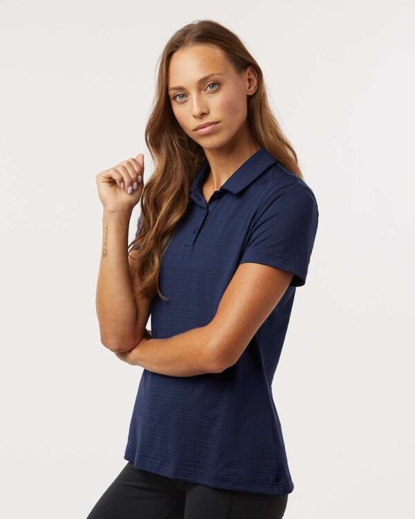 Women's Textured Stripe Polo - A707