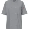 11776_fl Women's Mimix™ Short Sleeve Chef Coat with OilBlok - 045X