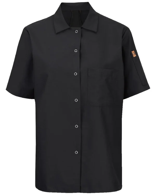 11783_fl Women's Mimix™ Short Sleeve Cook Shirt with OilBlok - 501X