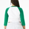 BELLA+CANVAS® Women’s Micro Rib 3/4 Raglan Baby Tee