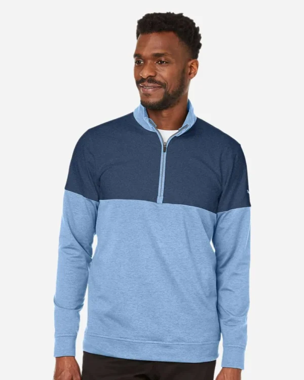 124155_omf_fl Men's Cloudspun Warm Up Quarter-Zip Pullover - 595803