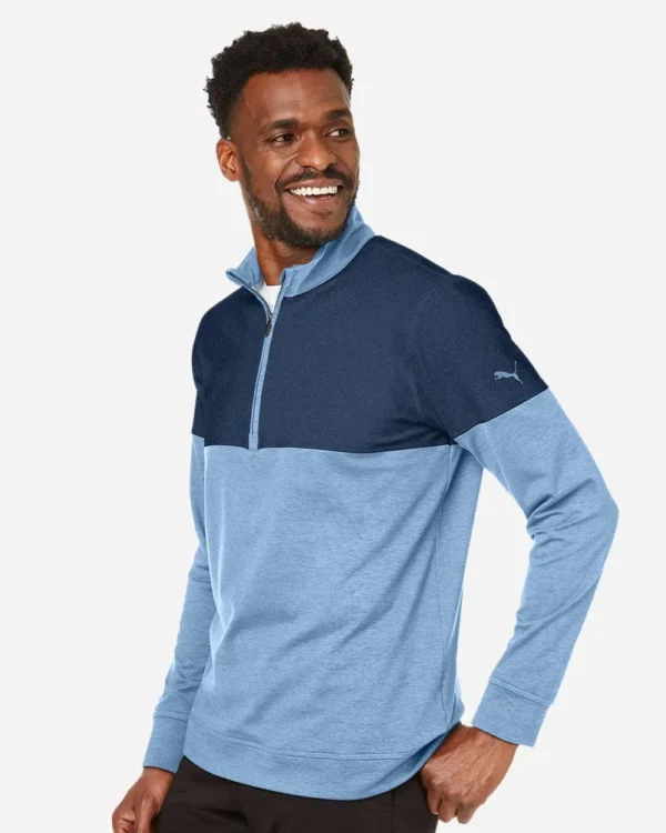 124155_oms_fl Men's Cloudspun Warm Up Quarter-Zip Pullover - 595803