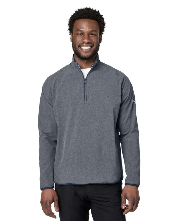 124892_omf_fl Men's Coastal Woven Quarter-Zip Pullover - 538931