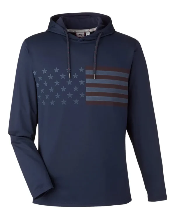 125711_f_fl Men's Volition Patriotic Hooded Pullover - 537474