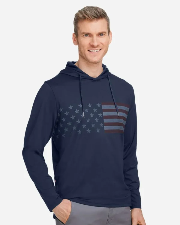 125711_oms_fl Men's Volition Patriotic Hooded Pullover - 537474