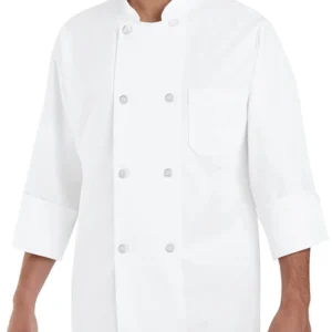 Eight Pearl Button Chef Coat - Tall Sizes - 0403T