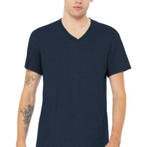 BELLA+CANVAS® Unisex Heather CVC V-Neck Tee