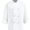 Eight Pearl Button Chef Coat - 0403