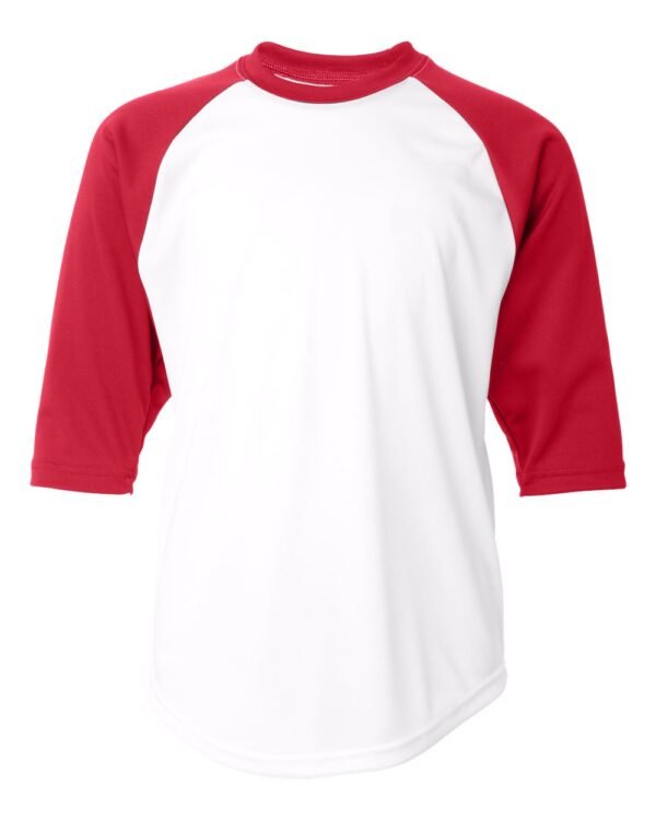Youth B-Core 3/4 Sleeve Baseball T-Shirt - 2133