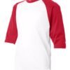 Youth B-Core 3/4 Sleeve Baseball T-Shirt - 2133