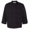 Black Knot Button Chef Coat - 0427