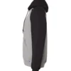 65798_d_fl Unisex Dri Power® Colorblock Raglan Hooded Sweatshirt - 693HBM