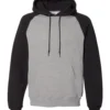 65798_f_fl Unisex Dri Power® Colorblock Raglan Hooded Sweatshirt - 693HBM