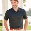 Men's Colorblocked Space-Dyed Polo - 13GG004