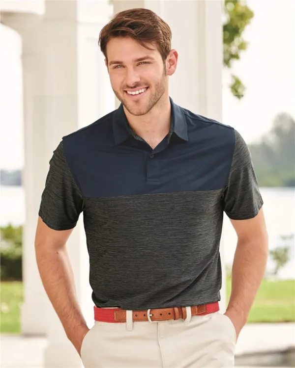 Men's Colorblocked Space-Dyed Polo - 13GG004