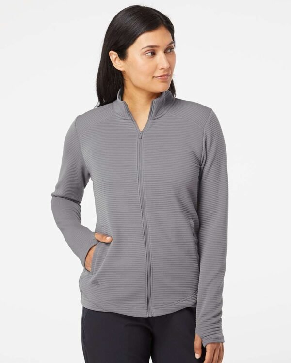 Women's Textured Full-Zip Jacket - A416