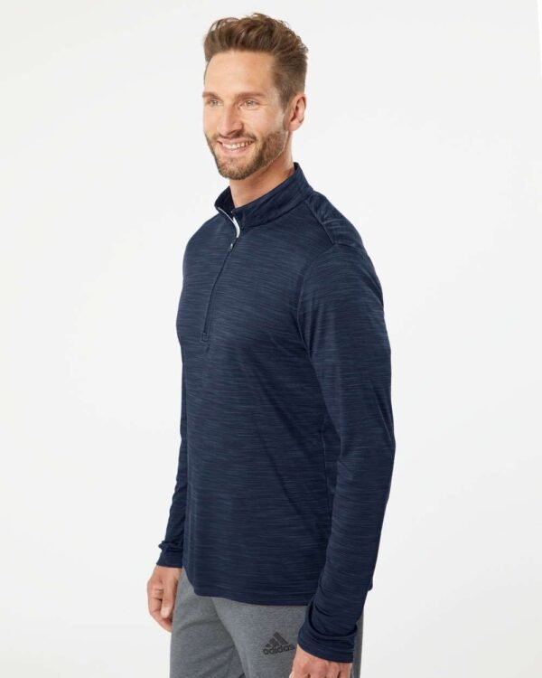 Lightweight Mélange Quarter-Zip Pullover - A475