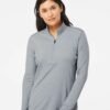 Women's Lightweight Mélange Quarter-Zip Pullover - A476
