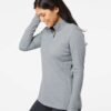Women's Lightweight Mélange Quarter-Zip Pullover - A476