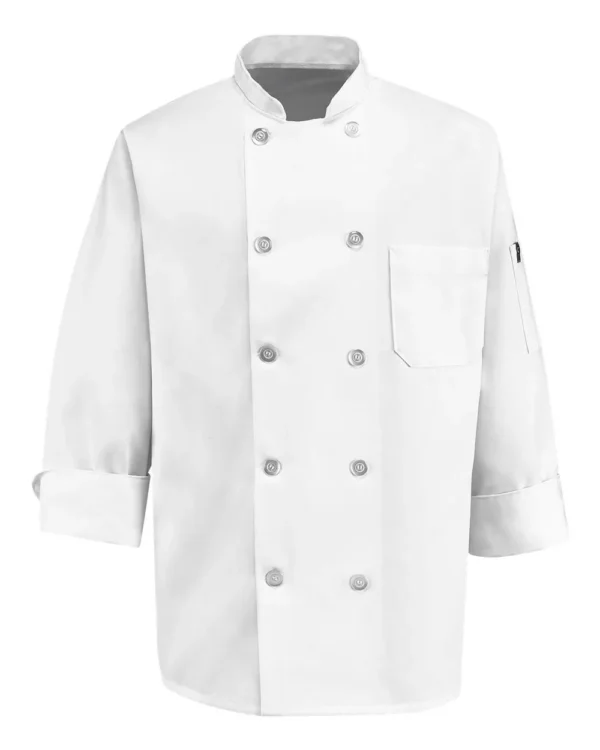Ten Pearl Button Chef Coat - 0415