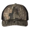 84400_f_fl Garment Washed Printed Trucker Cap - 111P
