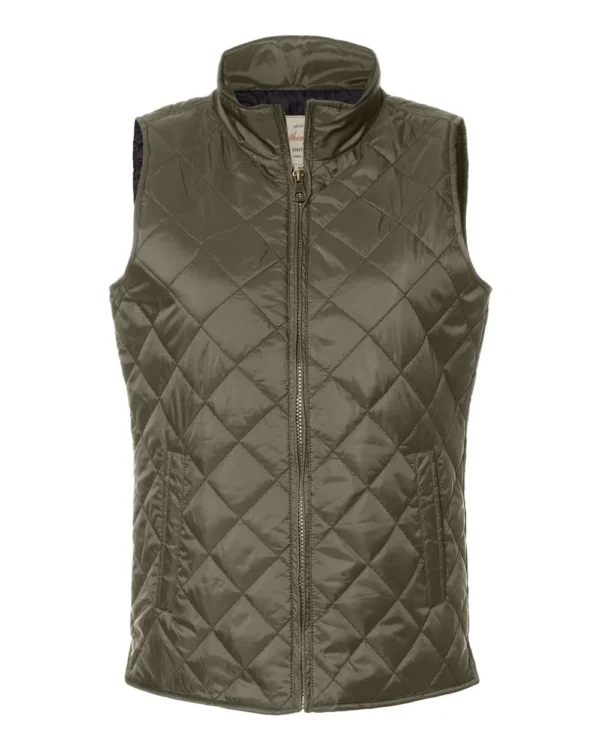 Women's Vintage Diamond Quilted Vest - W207359