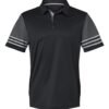 Striped Sleeve Polo - A490