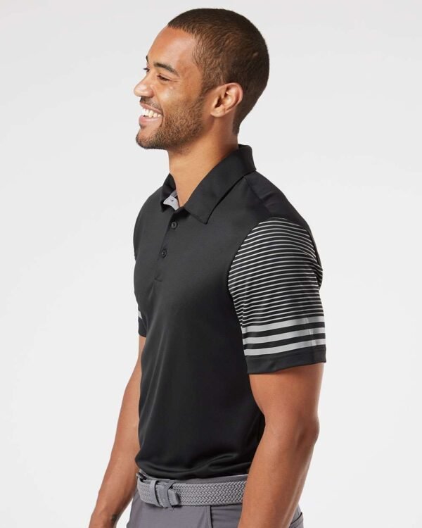 Striped Sleeve Polo - A490