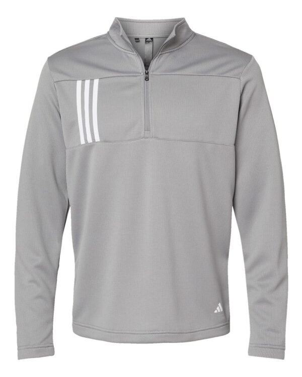 3-Stripes Double Knit Quarter-Zip Pullover - A482