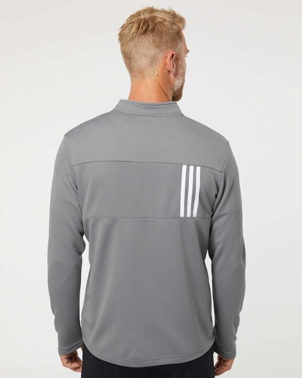 3-Stripes Double Knit Quarter-Zip Pullover - A482
