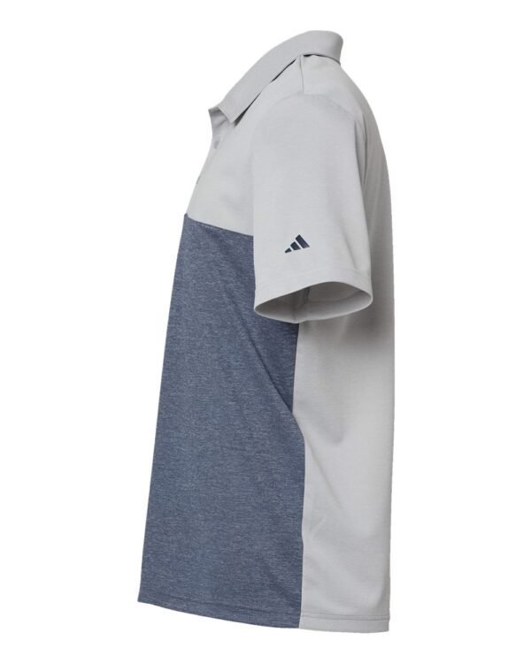 Heathered Colorblocked 3-Stripes Polo - A508