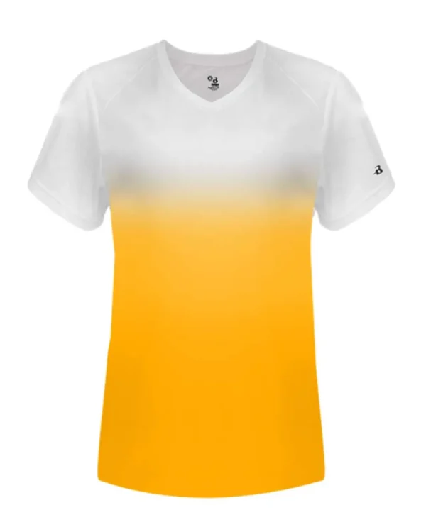 Women's V-Neck Ombre T-Shirt - 4207