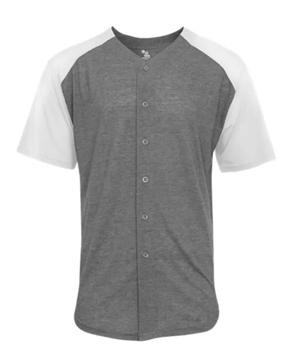 Men's Triblend Full Button T-Shirt - 4950