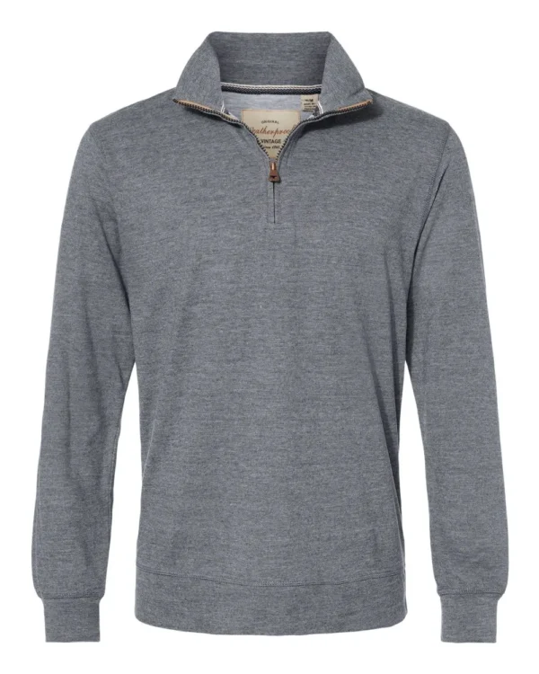 Vintage Microstripe Quarter-Zip Pullover - 2130060
