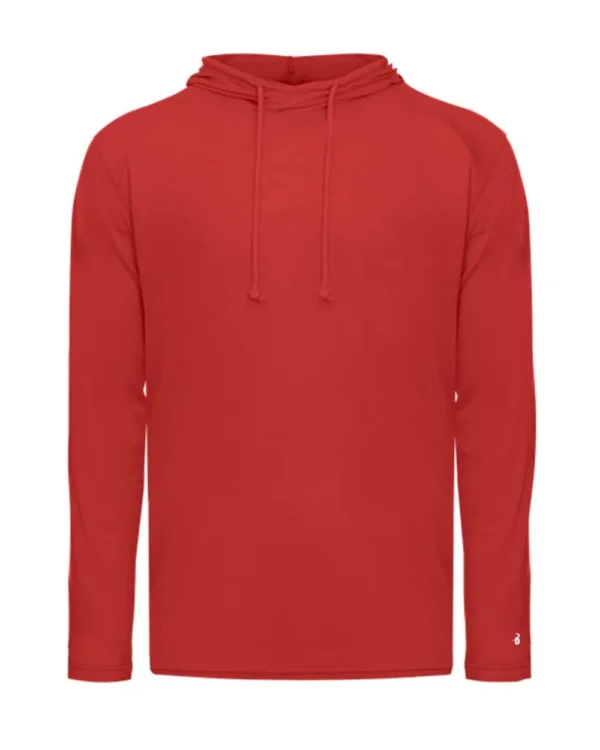 93133_f_fl Tri-Blend Surplice Hooded Long Sleeve T-Shirt - 4905