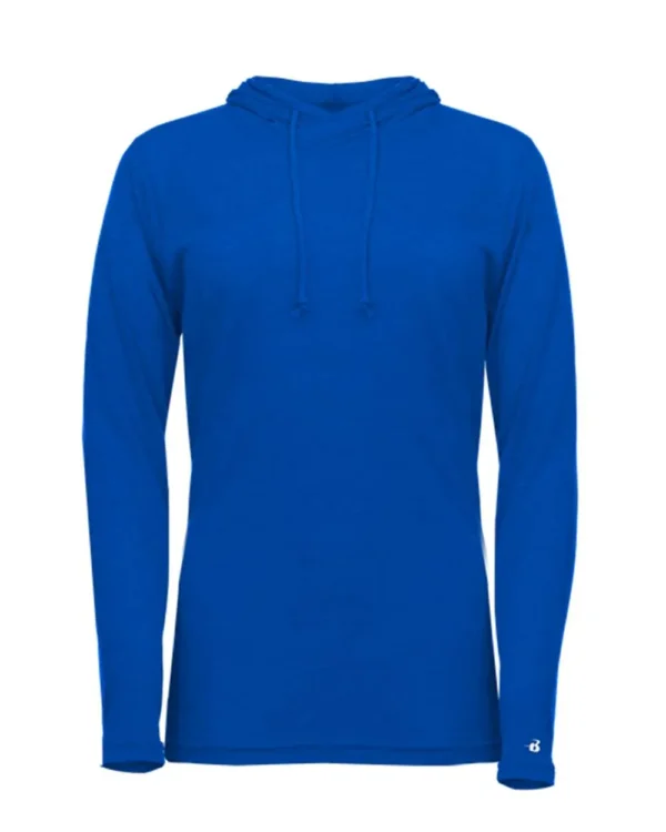 Women's Tri-Blend Surplice Long Sleeve Hooded T-Shirt - 4965