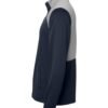 Textured Mixed Media Quarter-Zip Pullover - A532