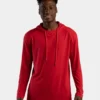 9696_fl Tri-Blend Surplice Hooded Long Sleeve T-Shirt - 4905