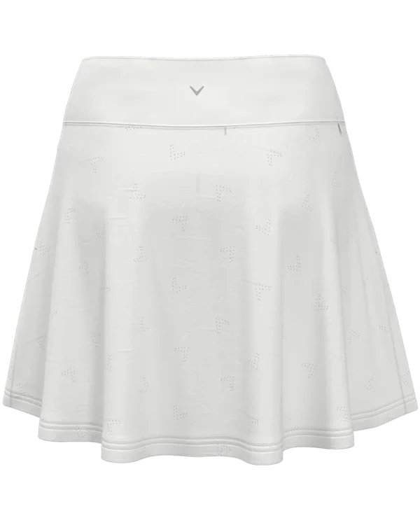 LADIES 16" CHEV PERFORATED SKORT