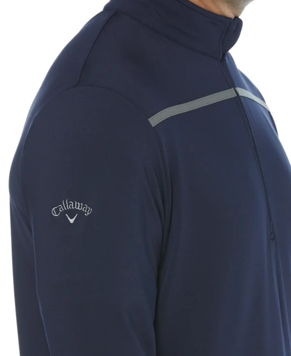 1/4-ZIP MOCK PULLOVER