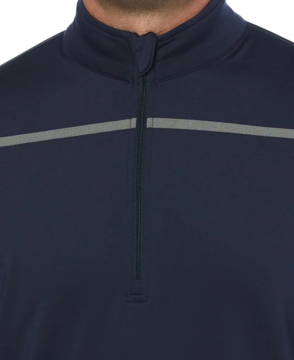 1/4-ZIP MOCK PULLOVER