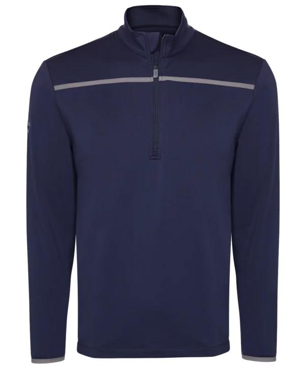 1/4-ZIP MOCK PULLOVER