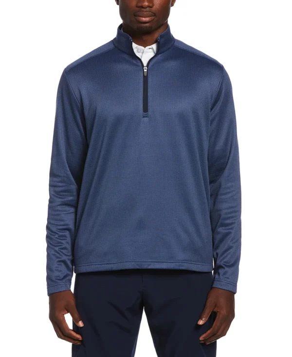 HOUNDSTOOTH 1/4-ZIP PULLOVER